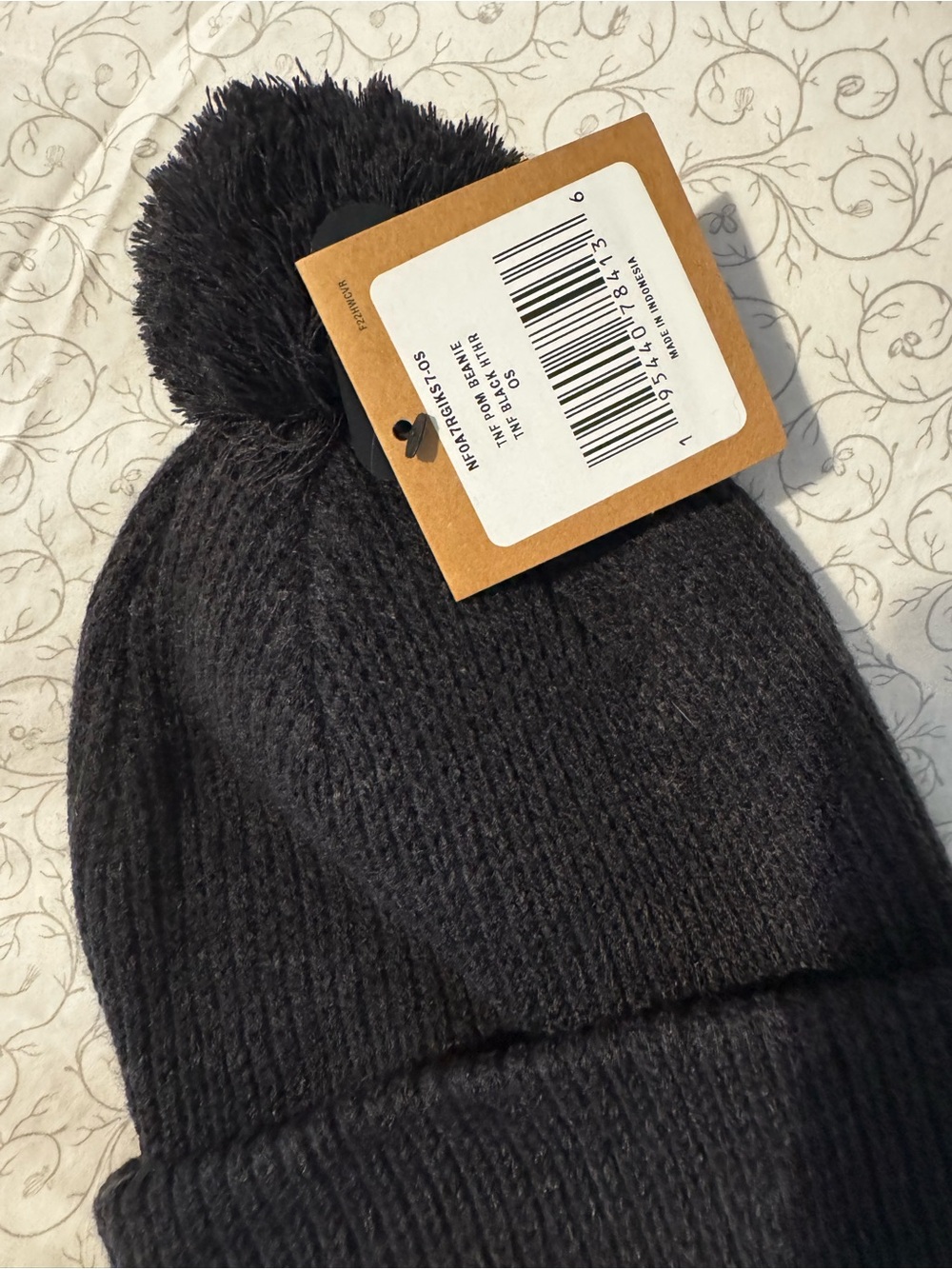The North Face Men's Black Knit Pom Beanie